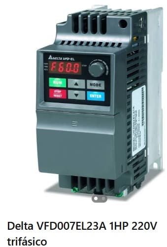 VARIADOR 1HP, 220V, EL, TRIFÁSICO